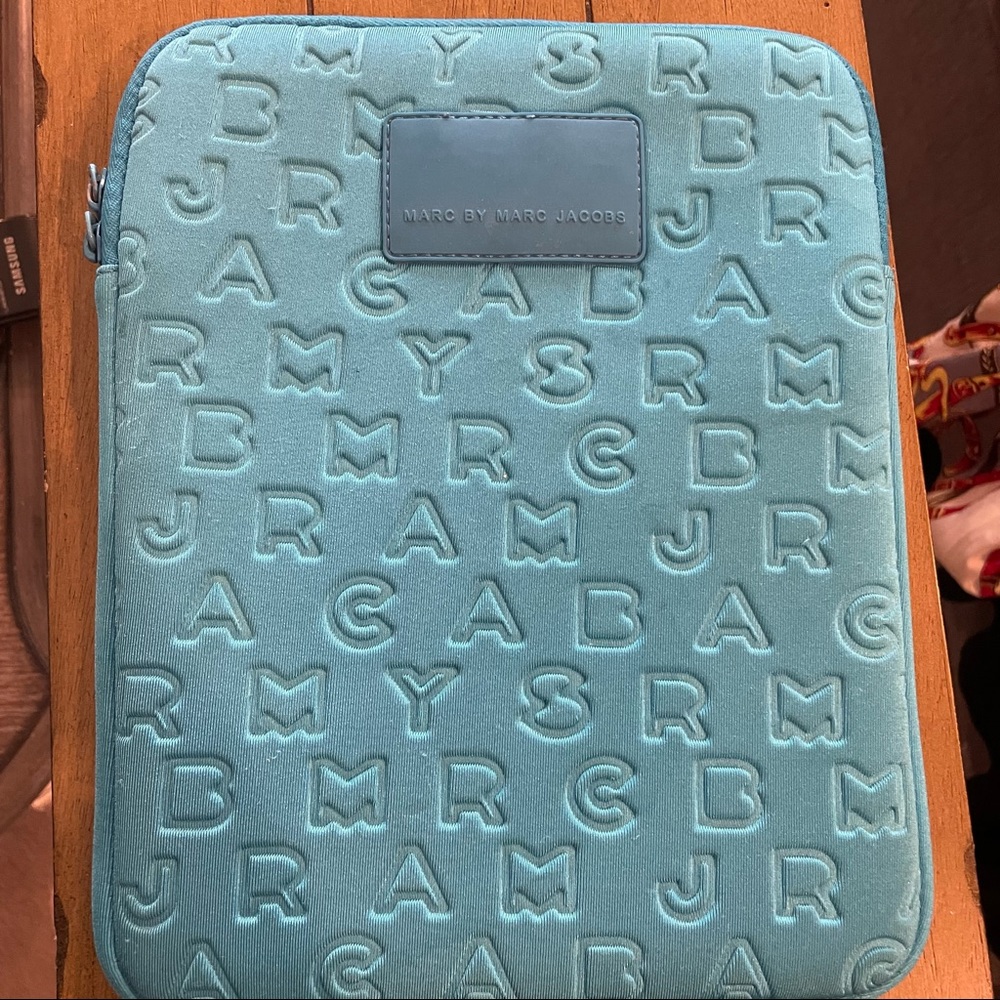 Marc by Marc Jacobs Blue Neoprene iPad Tablet Sleeve Case